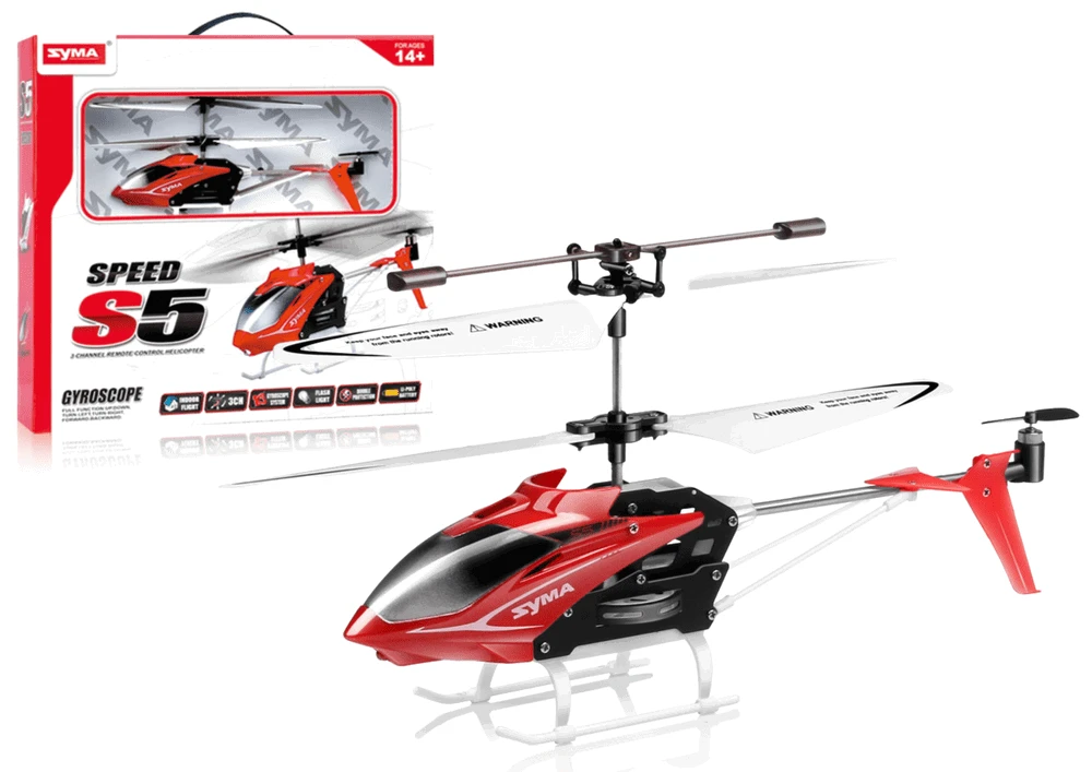 Sraigtasparnis S5 Syma, raudonas