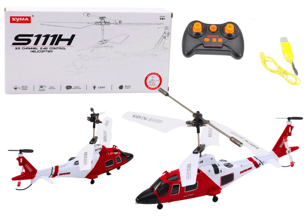 Helikopter Nuotoliniu būdu valdomas sraigtasparnis Syma S111H su giroskopu