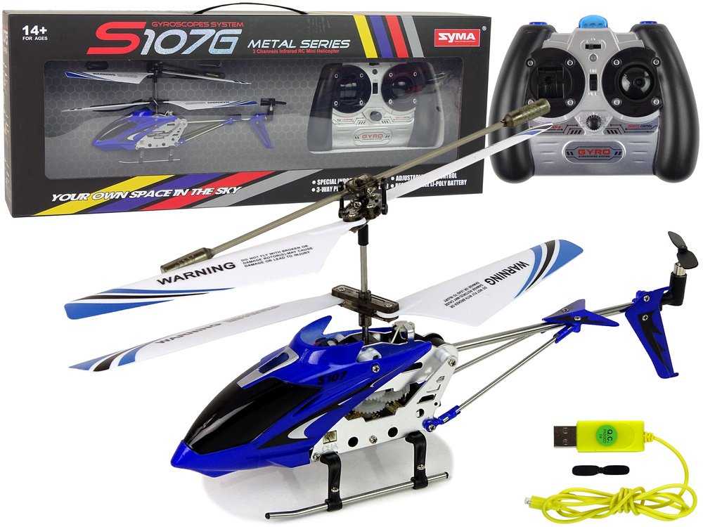 Sraigtasparnis Syma S107G su nuotolinio valdymo pultu Lean Toys