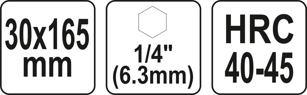 Yato Sraigtinis grąžtas 30 mm šešiakampiu kotu (YT-44689)