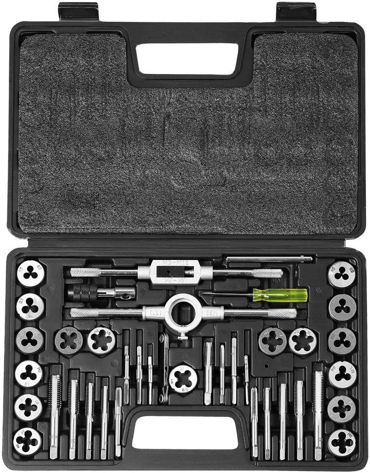 VEVOR 40 dalių sriegimo rinkinys M3-M12