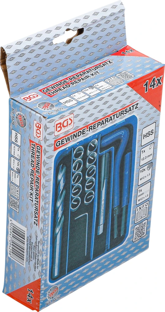 SRIEGIO ATKŪRIMO RINKINYS | M12 × 1,5 | 14 VNT. (9429)