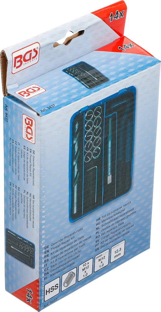 SRIEGIO ATNAUJINIMO RINKINYS | M12 X 1,0 | 14 VNT. (9437)