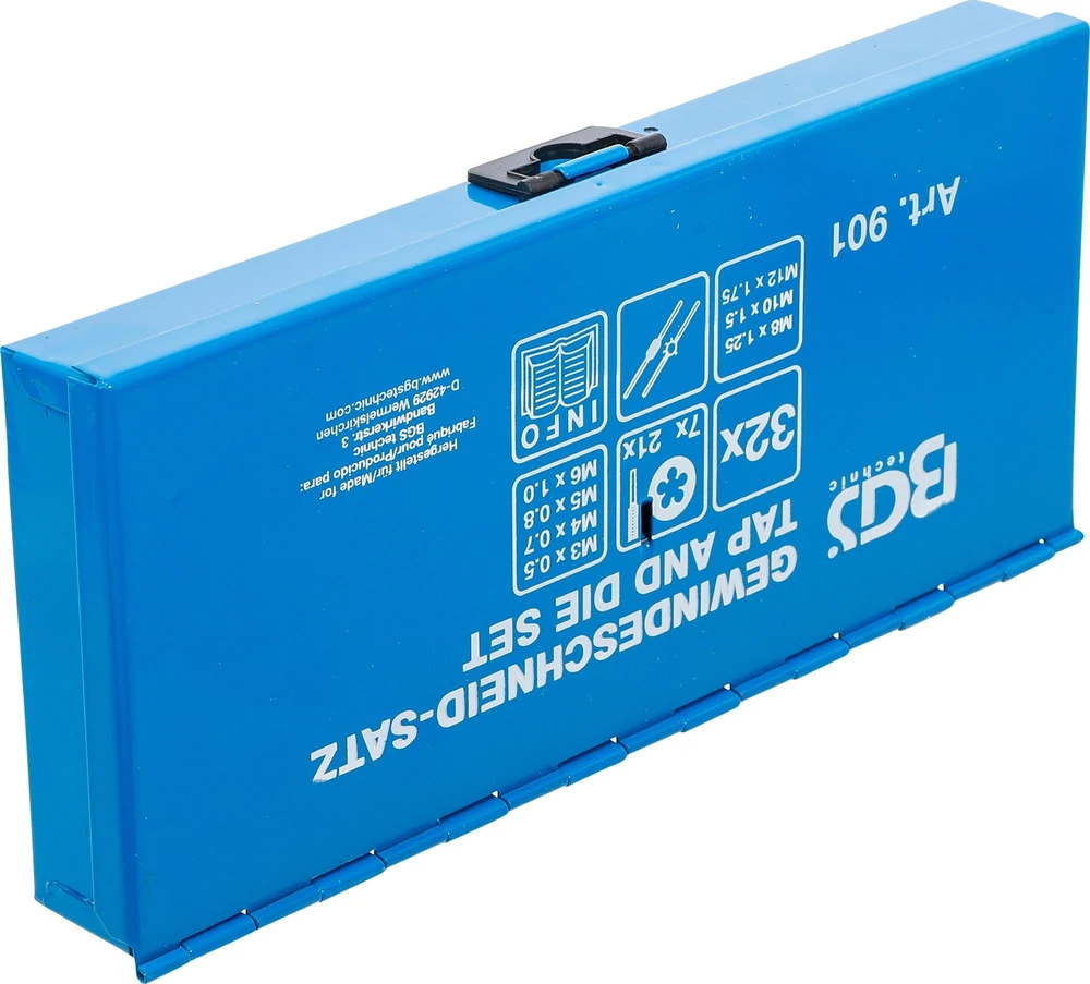 BGS SRIEGIŲ PJOVIMO ĮRANKIŲ RINKINYS | M3–M12 | 32 VNT. (901)