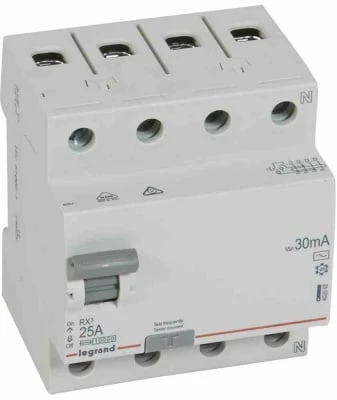 RCD JUNGILKLIS LE-402062 TRIFAZIS, AC TIPAS 30 mA 25 A LEGRAND