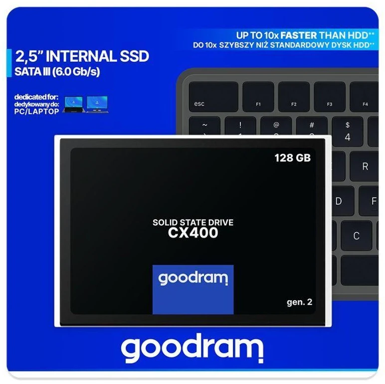 SSD diskas GOODRAM CX400 128GB, 2 karta