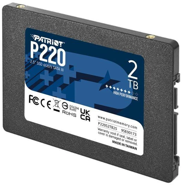 SSD diskas PATRIOT P220 2TB SATA3 2.5" P220S2TB25