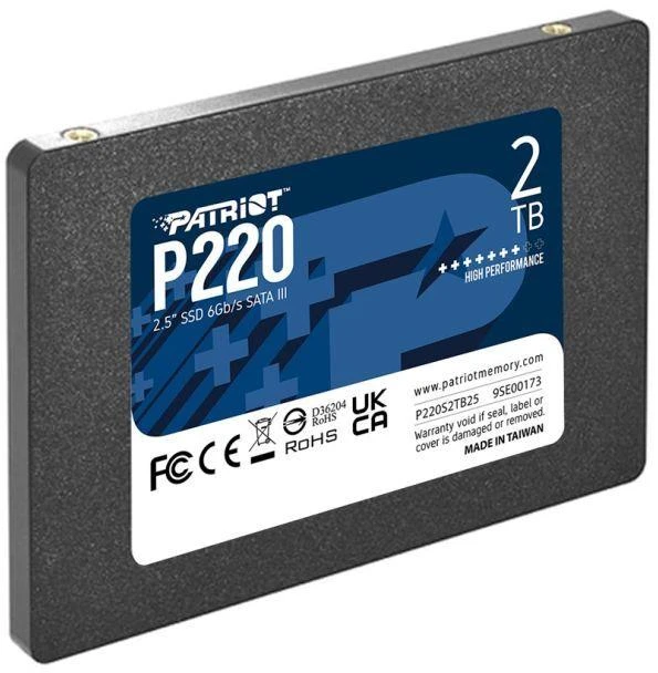 SSD diskas PATRIOT P220 2TB SATA3 2.5" P220S2TB25