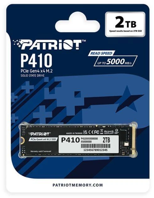 Ausinės SSD diskas Patriot Viper P410 M.2 PCI-Ex4 NVMe 1.4 2TB
