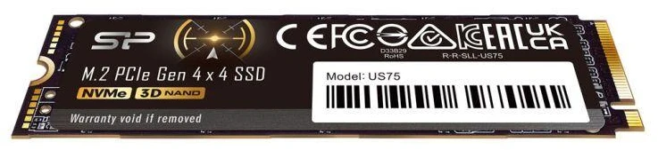 SILICON POWER COMPUTER & COMMUNICAT SILICON POWER SSD US75 1TB M.2 PCIe NVMe Gen4x4 NVMe 1.4 7000/6000MB/s