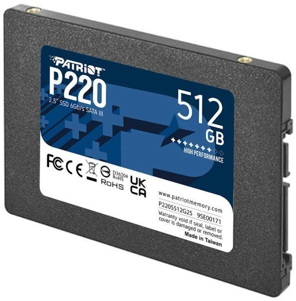 SSD PATRIOT P220 512GB SATA3 2.5 col.