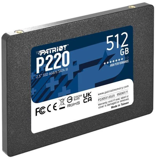 SSD PATRIOT P220 512GB SATA3 2.5 col.