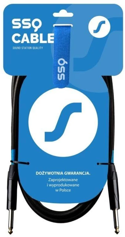 Garso stoties kokybė (ssq) SSQ JMPJMP5 SS-1449 Kabelis, Mono lizdas - Mono lizdas, 5 m Juodas