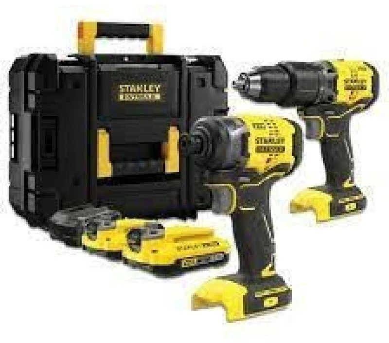 Įrankių rinkinys Stanley SFMCK461D2S-QW (SFMCD715 + SFMCF820); 2x2,0 Ah akum.