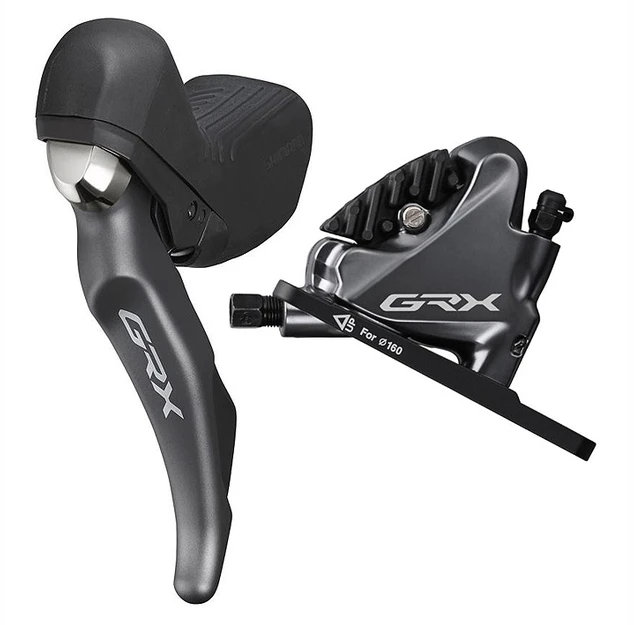 Stabdžių pavarų rankenėlė su hidrauliniais stabdžiais Shimano ST-RX810(L) BR-RX810(F) GRX
