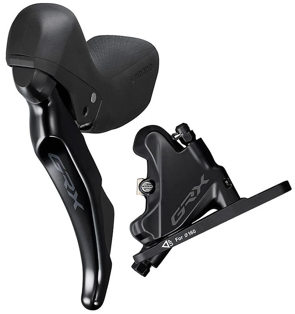 Stabdžių pavarų rankenėlė su hidrauliniais stabdžiais Shimano ST-RX400(L) BR-RX400(F) GRX