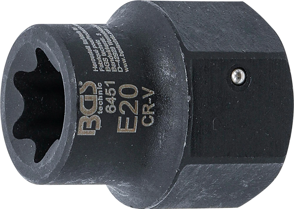STABDŽIŲ SUPORTO GALVUTĖ | E TIPO (TORX) | MAN TGL | 30 MM KVADRATAS | E20 (6451)