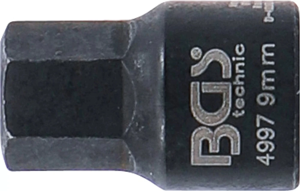 STABDŽIŲ SUPORTO GALVUTĖ | VIDINIS ŠEŠIAKAMPIS | ITIN TRUMPA | 9 MM (4997)