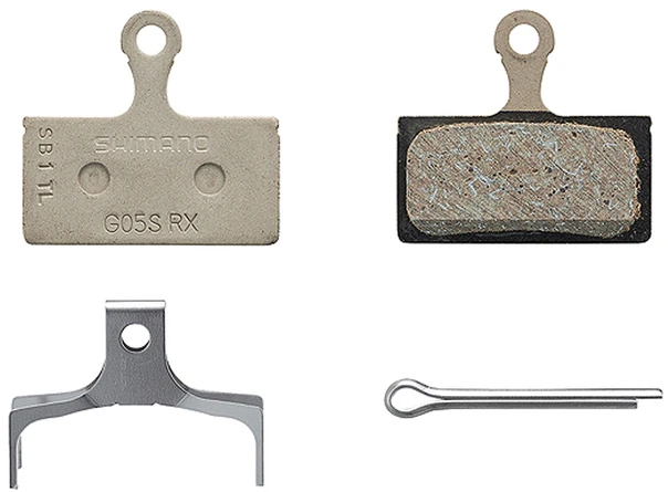 Stabdžių kaladėlės Shimano Resin G05S Incl Spring/Split