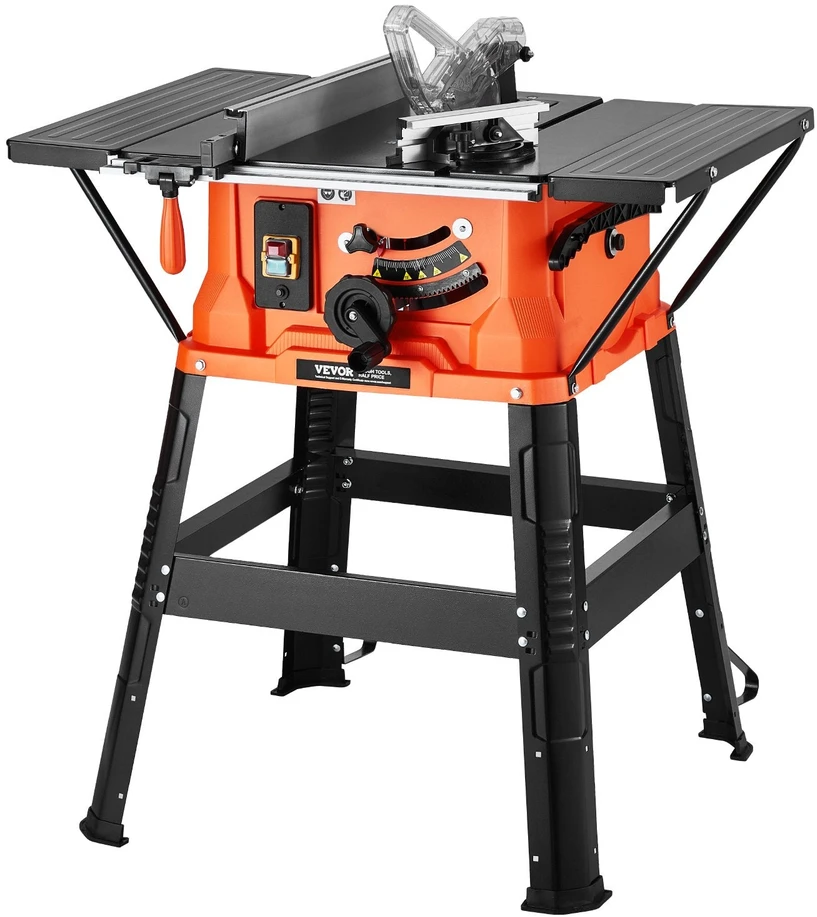 VEVOR Stalinis pjūklas su stovu, 1800 W 254 mm