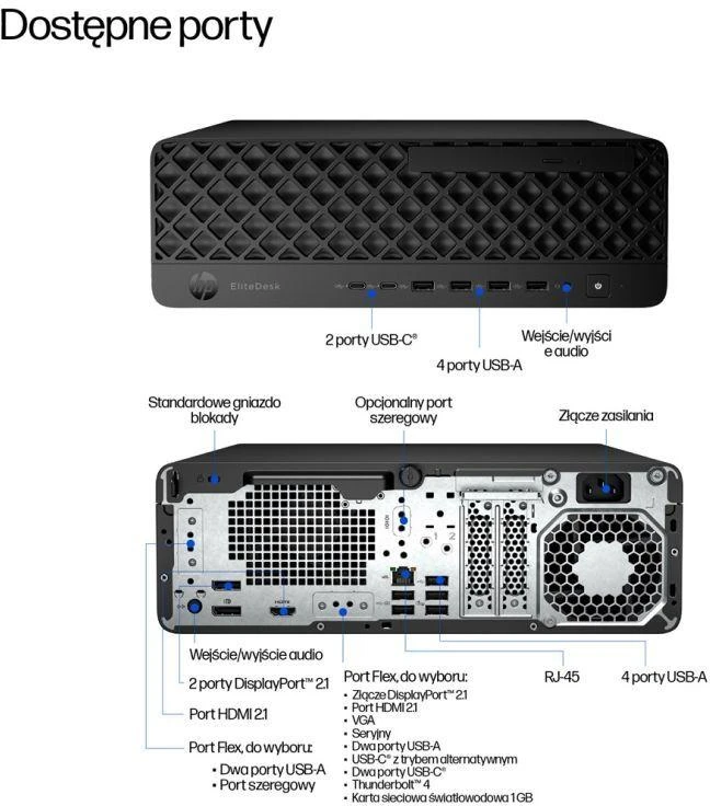 Stacionarus kompiuteris HP EliteDesk 8 SFF G1i AI, Intel Core Ultra 5 235, 16 GB DDR5-SDRAM, 512 GB SSD, Windows 11 Pro, AI PC, juodos spalvos