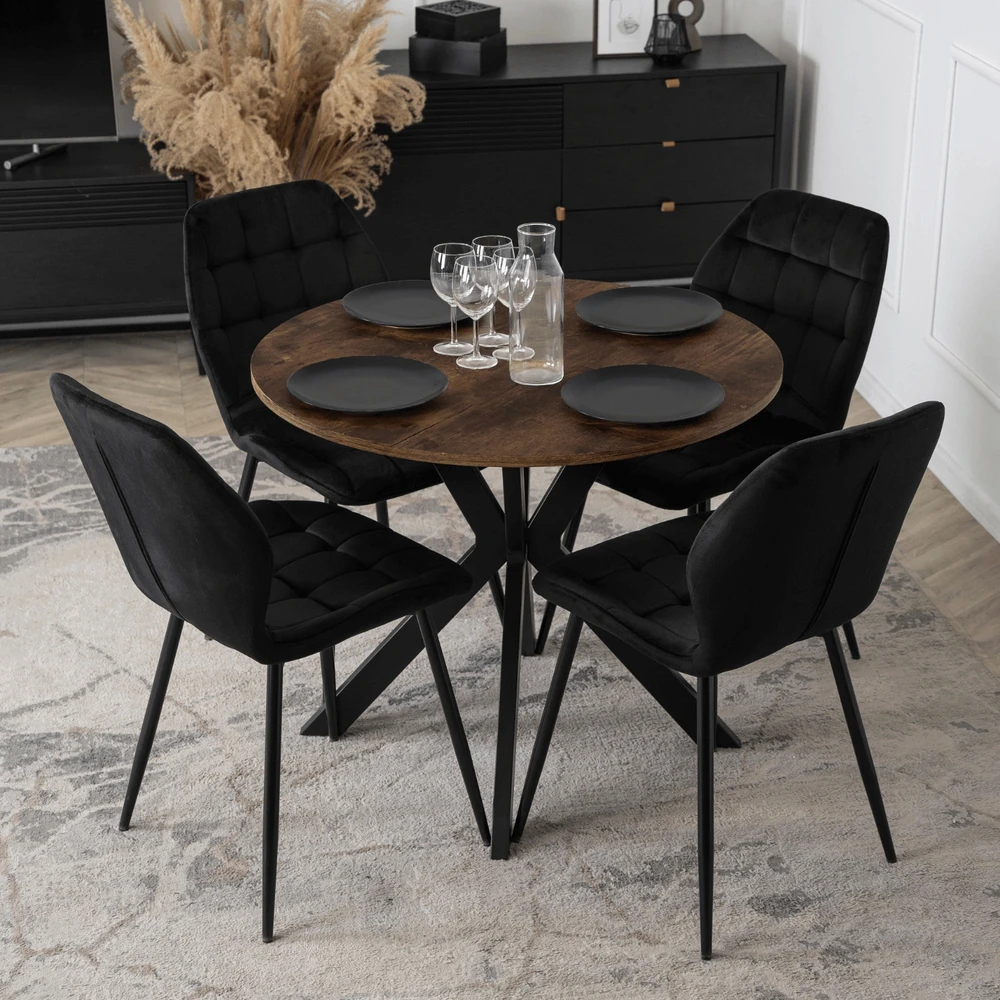 Stalas LAUREN 80 cm sendinto ąžuolo