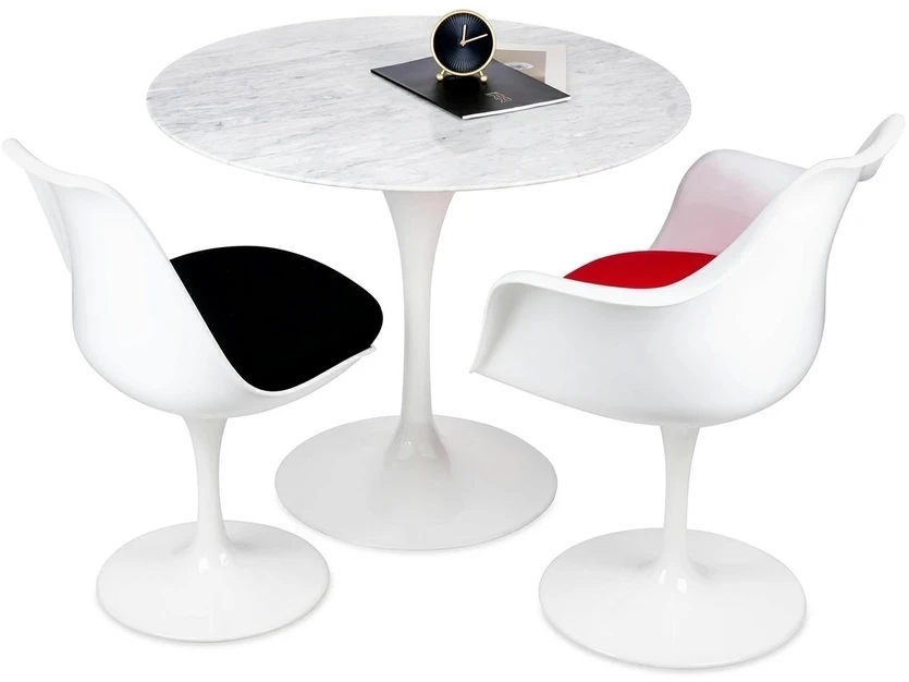 Stalas TULIP MARBLE, baltas
