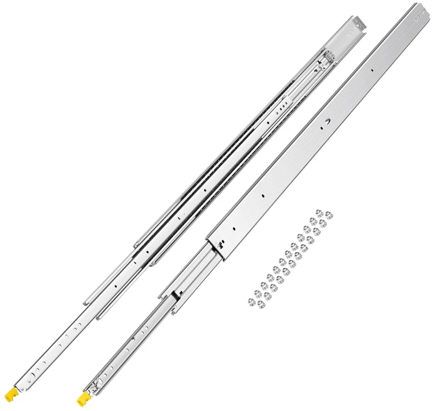 VEVOR 18-60 cm stalčių bėgeliai su uždarymo sistemos amortizacija