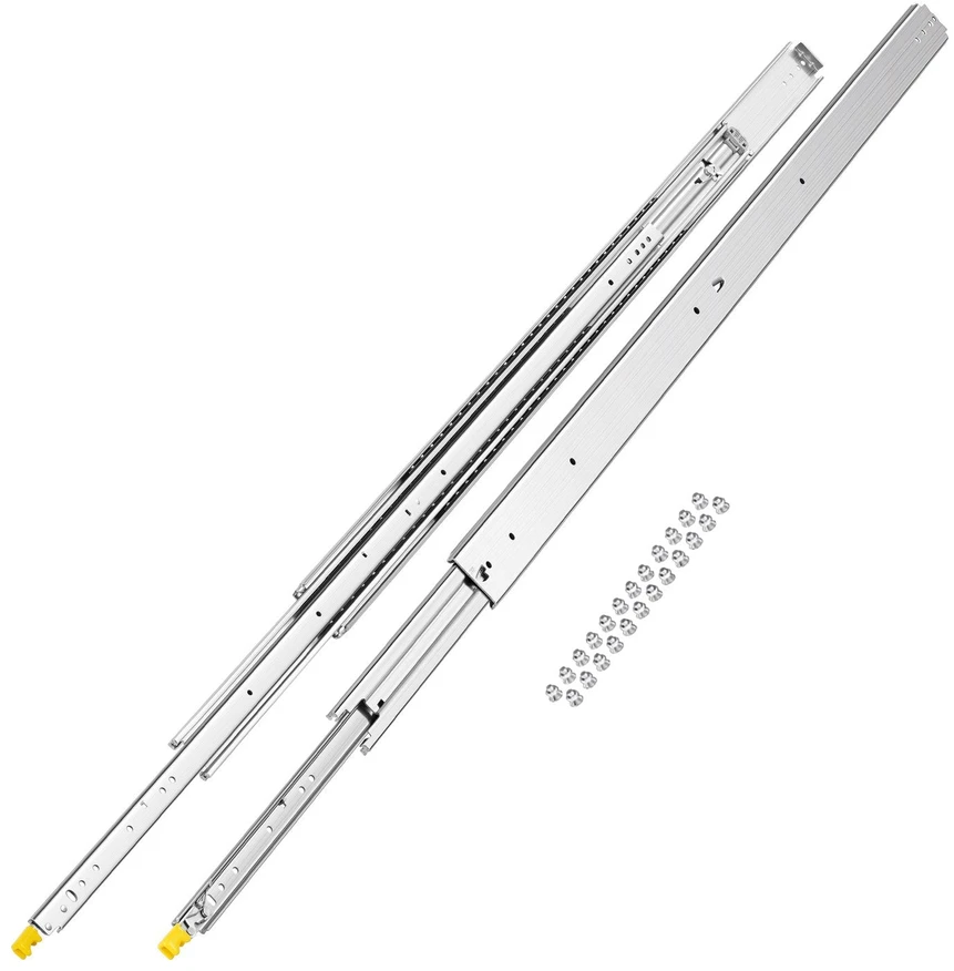 VEVOR Minkštai užsidarančios stalčių bėgeliai 46-152 cm