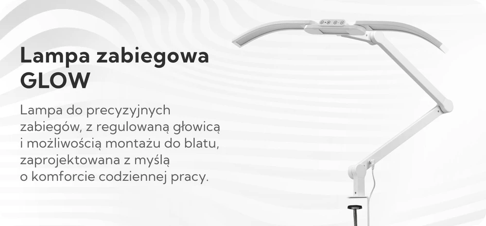 Activeshop Kosmetologinė lempa manikiūro procedūroms Glow L05, balta