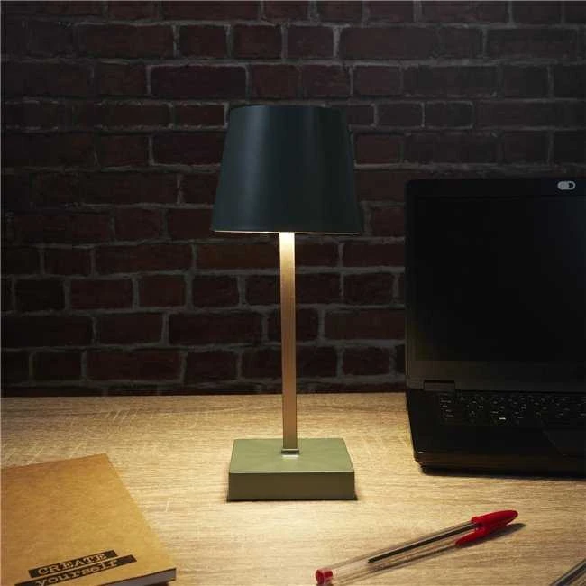 Stalinis LED šviestuvas (Žalia/Aukso, 26 cm)