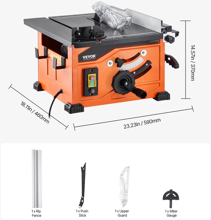 VEVOR Stacionari pjovimo staklės, 1200 W