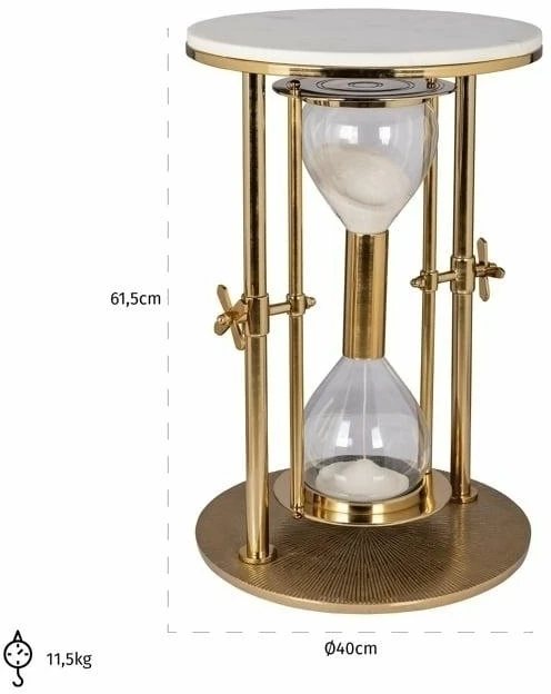 Staliukas TEMPUS 40, aukso/baltos sp.