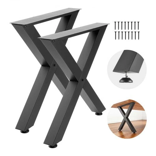 VEVOR Stalo kojos, 750 x 760 mm, plieninės, juodos