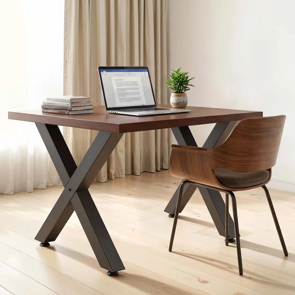 VEVOR Stalo kojos, 750 x 760 mm, plieninės, juodos