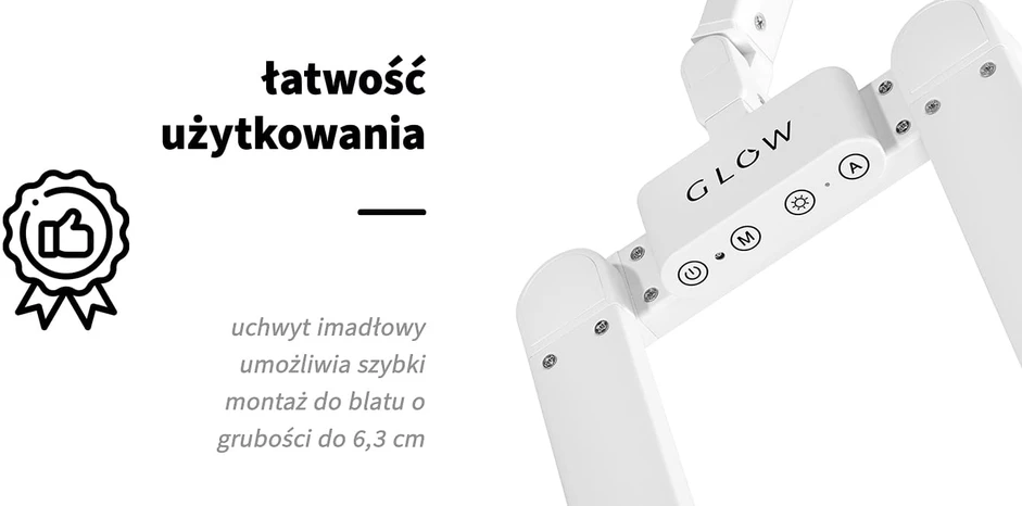 Activeshop Kosmetologinė LED lempa manikiūrui Glow L04 Baltas