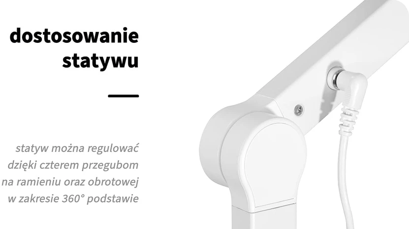 Activeshop Kosmetologinė LED lempa manikiūrui Glow L04 Baltas