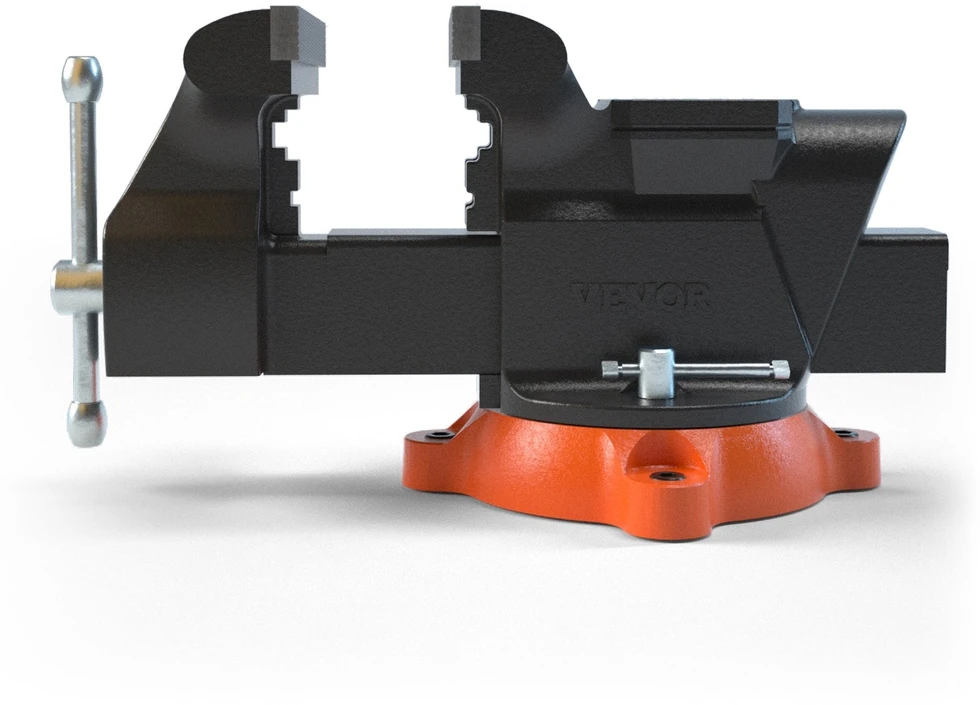 VEVOR 6" spaustuvas su priekalu ir 360° reguliuote