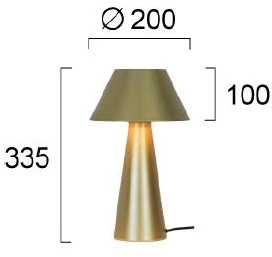Stalo šviestuvas DONA, E27, aukso sp., 4307401