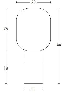 Stalo šviestuvas, E27, baltos/šampano/žalvario sp., 20253