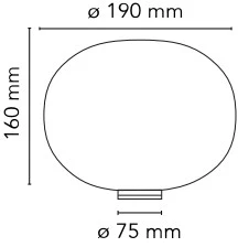 Stalo šviestuvas GLO-BALL BASIC ZERO DIMMER, E14, baltas