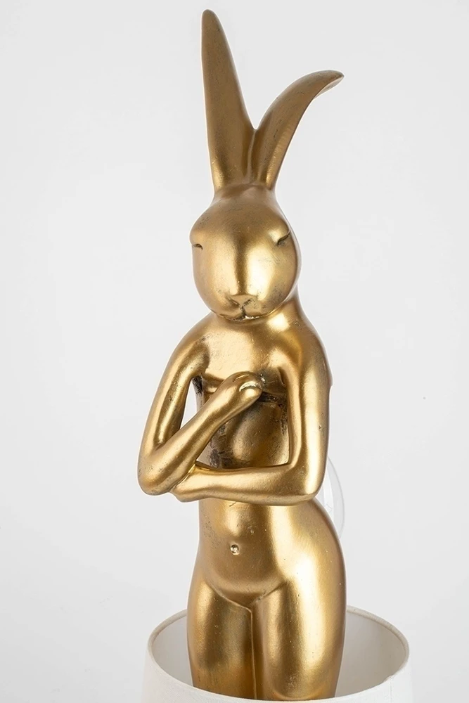 Stalo šviestuvas RABBIT, 88cm, E14, aukso/baltos sp.