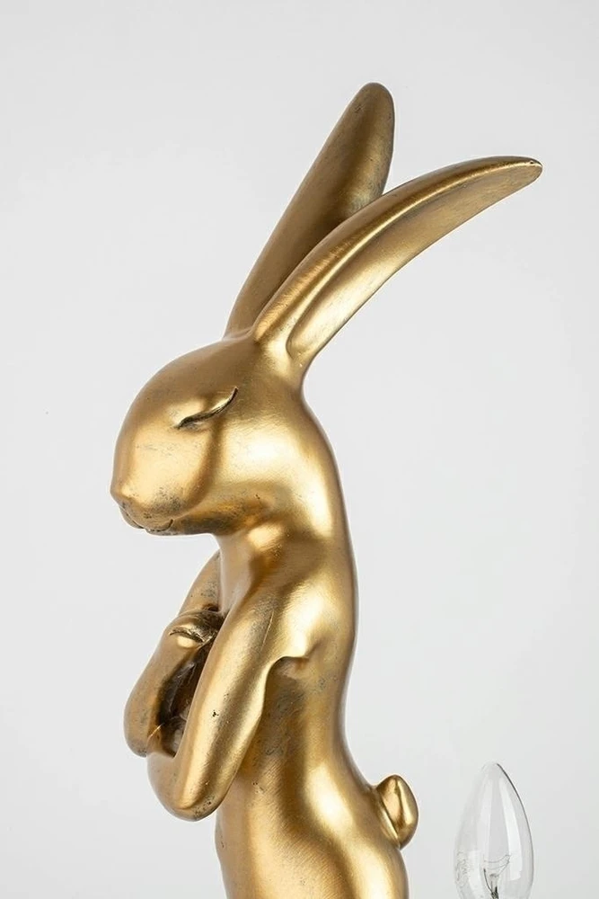 Stalo šviestuvas RABBIT, 88cm, E14, aukso/baltos sp.