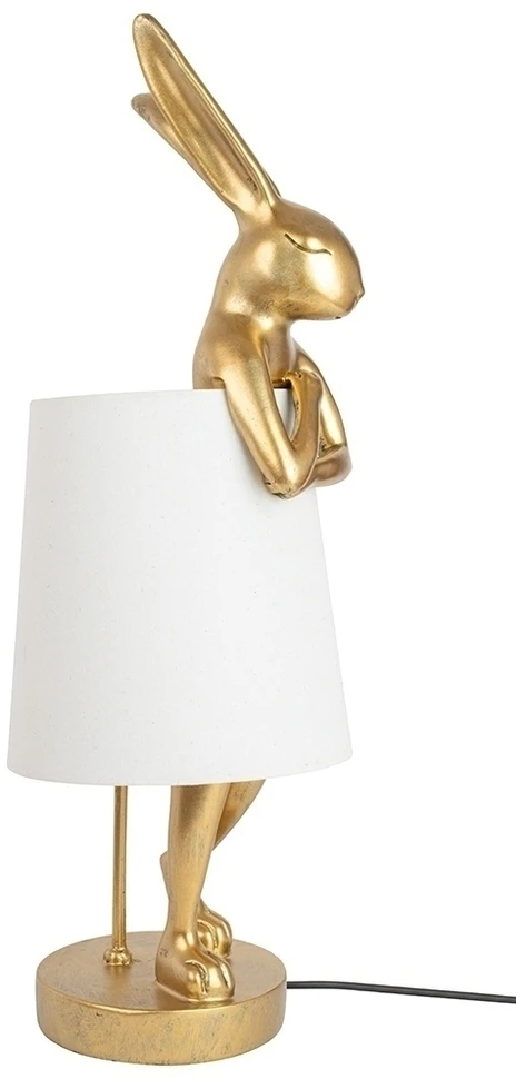Stalo šviestuvas RABBIT, 88cm, E14, aukso/baltos sp.