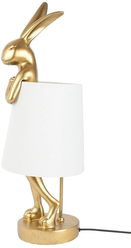 Stalo šviestuvas RABBIT, 88cm, E14, aukso/baltos sp.