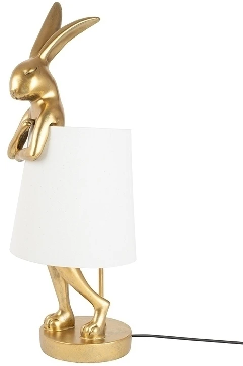 Stalo šviestuvas RABBIT, E14, aukso/baltos sp.