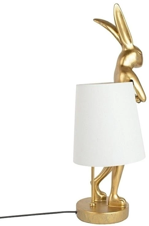 Stalo šviestuvas RABBIT, E14, aukso/baltos sp.