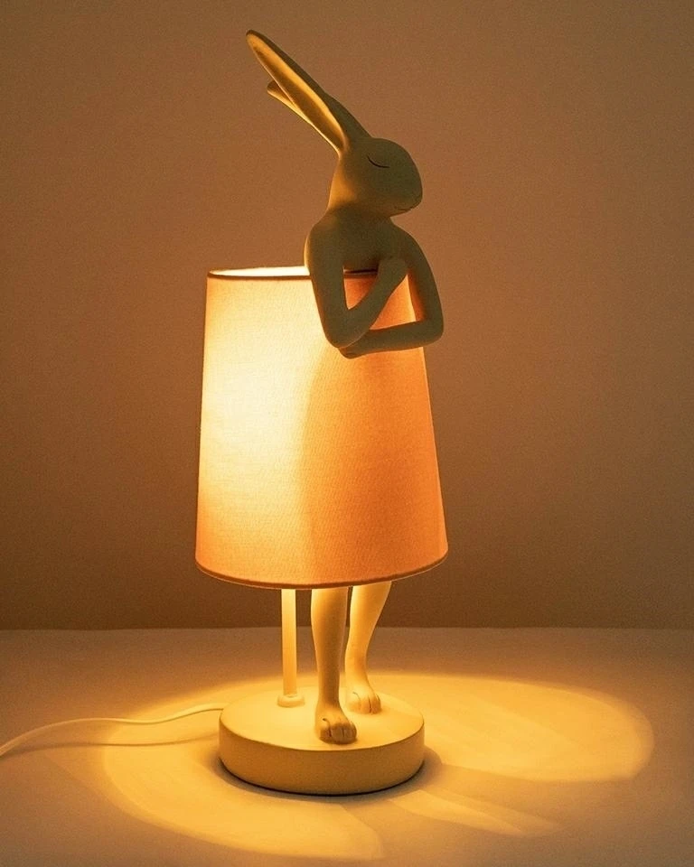 Stalo šviestuvas RABBIT, E14, rausvas