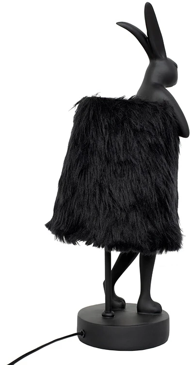 Stalo šviestuvas RABBIT FUR, 50cm, E14, aukso/juodos sp.
