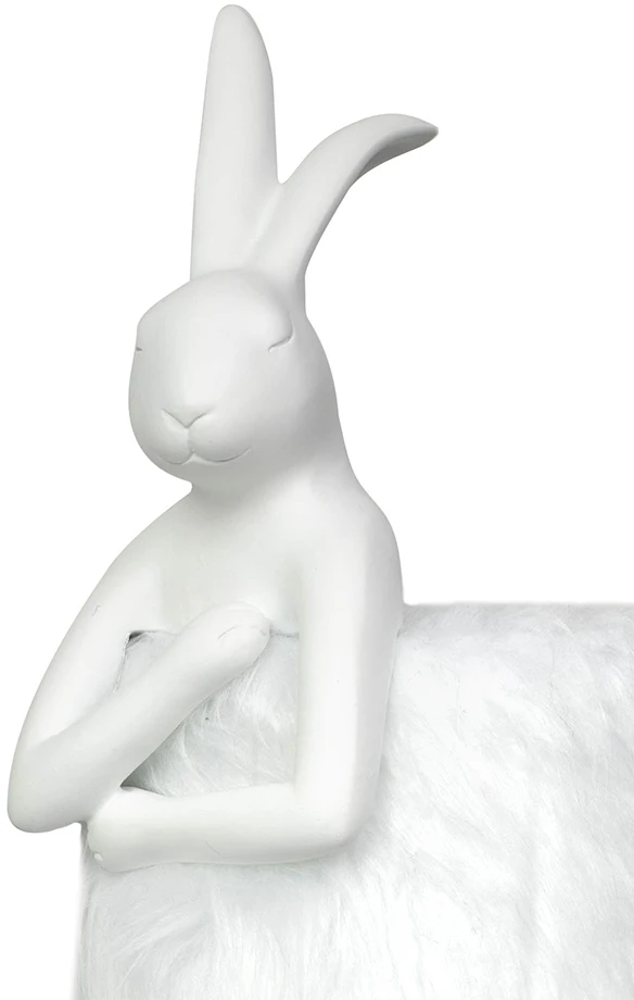 Stalo šviestuvas RABBIT FUR, E14, baltos/sidabro sp.